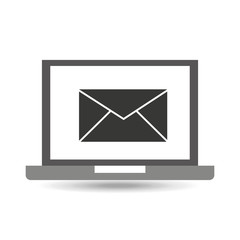 laptop technology email message icon graphic vector illustration eps 10