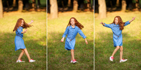 Silly little red-haired girl