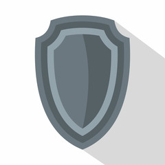 Army shield icon. Flat illustration of army shield vector icon for web