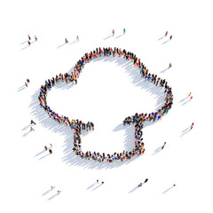 chef's hat restaurant people 3d