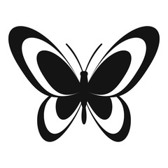Butterfly icon. Simple illustration of butterfly vector icon for web