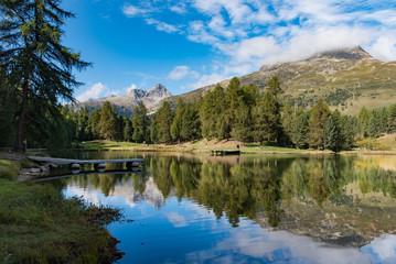 Fototapeta na wymiar Lej Marsch (alpine lake)