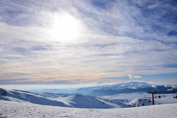 Winter snowy landscape