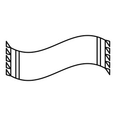Scarf icon. Outline illustration of scarf vector icon for web