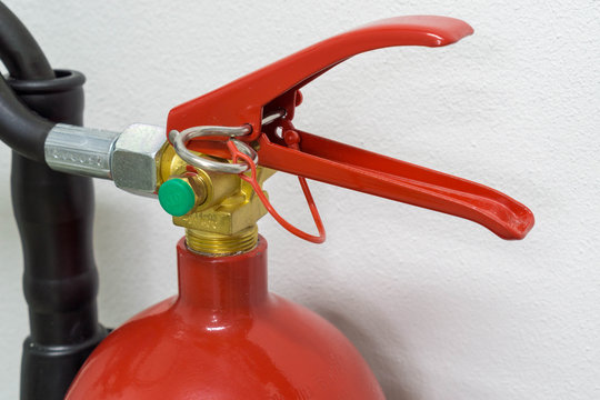 Griff eines Feuerl&ouml;schers