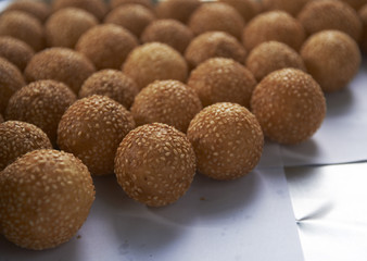 Fresh Sesame Balls from Thailand Street Vendor