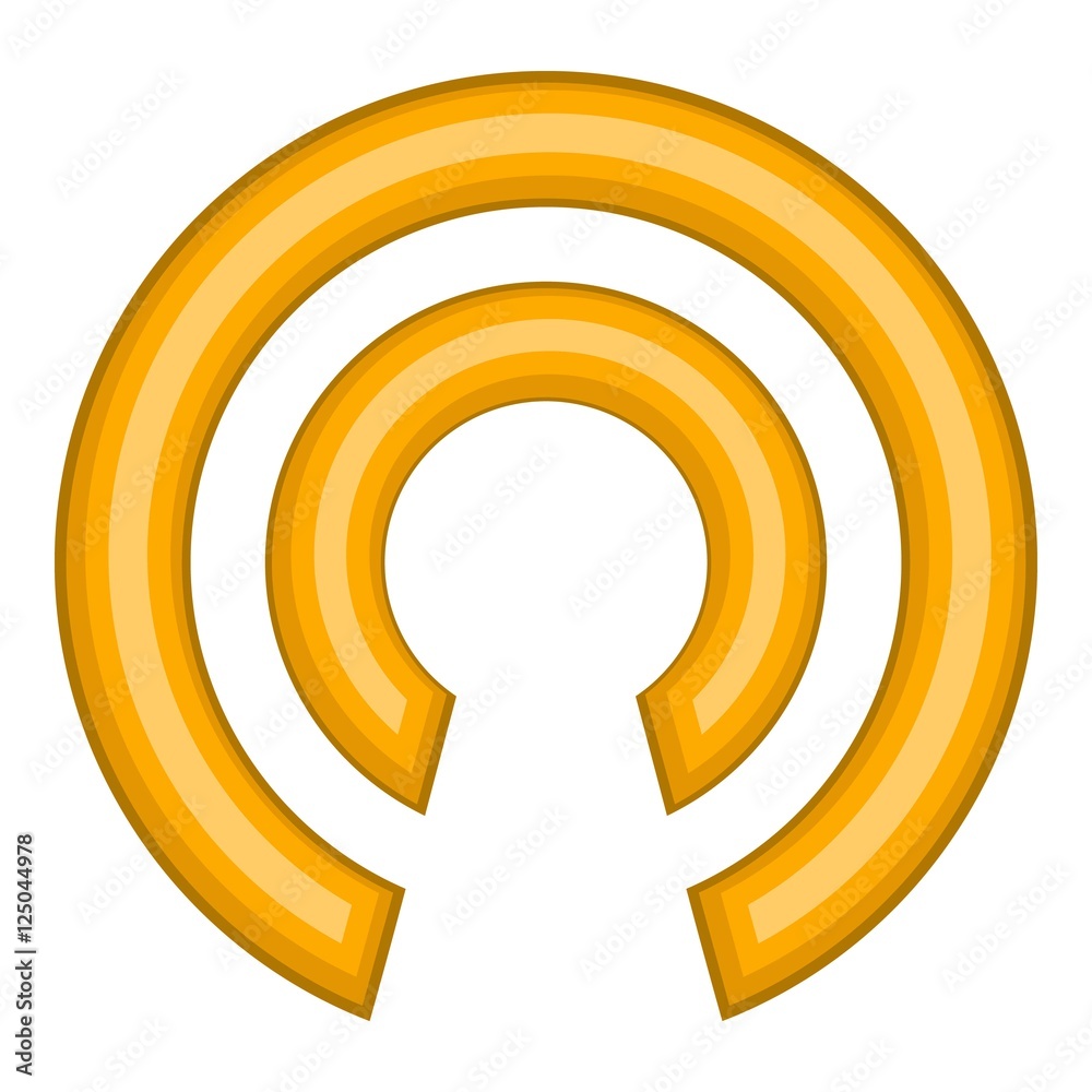 Poster click cursor icon. cartoon illustration of click vector icon for web design