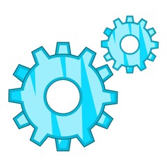 Gear icon. Cartoon illustration of gear vector icon for web design