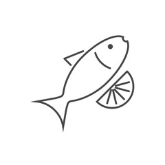 Fototapeta premium Vector modern thin line icon on white