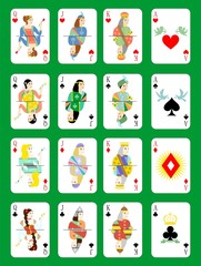 Fototapeta premium playing cards set
