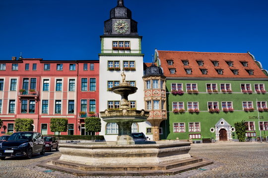 Rudolstadt, Rathaus und Marktbrunnen
