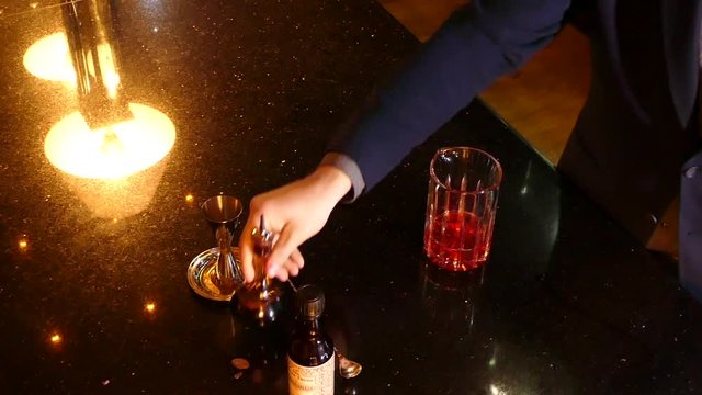 masterly mix of ingredients cocktail bartender