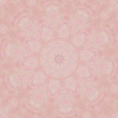 Mysterious pink background with a round mandala