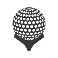 golf ball isolated icon vector illustration design