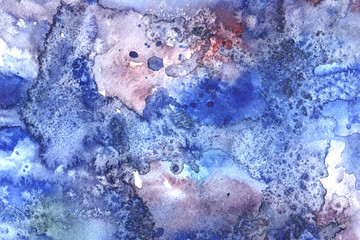 cold color watercolor background