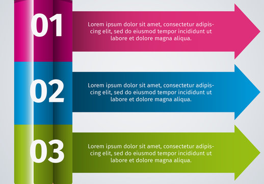 Pink Blue Green Educational Pencil Infographic Template