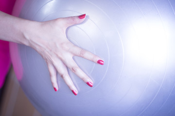Gym exercise pilates ball