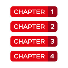 Chapter One, Two, Three, Four vector