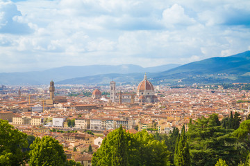 Florence cityscape with Duomo Santa Maria Del Fiore 