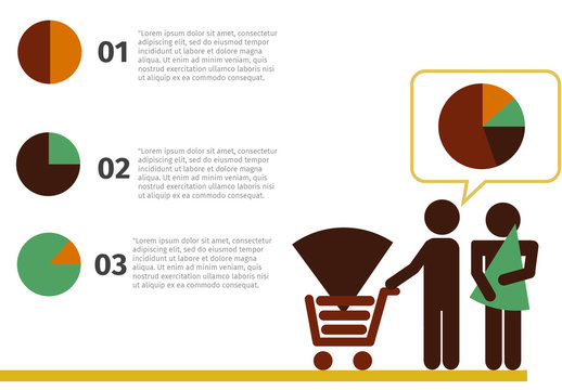 Green and Brown Minimalist People Infographic Template
