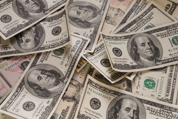 Background of a dollar bills.