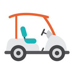 golf cart isolated icon vector illustration design