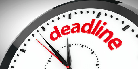 Obraz na płótnie Canvas Clock dial deadline #2