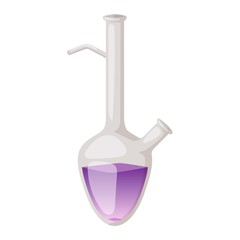 Lab flask vector isoaled