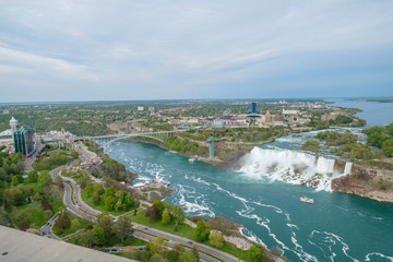 Niagara falls view from the top