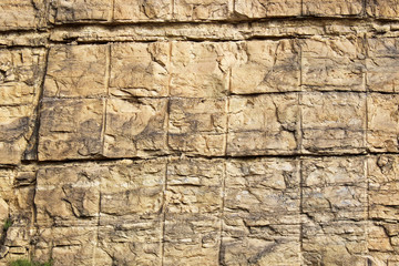 Pared de piedra de granito