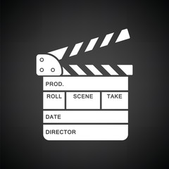 Obraz premium Movie clap board icon
