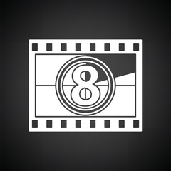 Movie frame with countdown icon