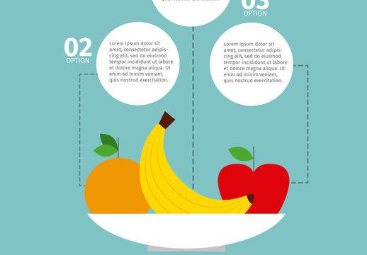 Food Infographic with Editable Text 