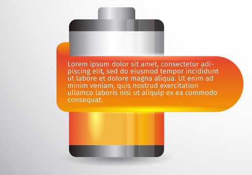 Battery Icons with Editable Text