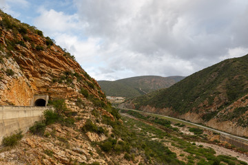 Fototapeta na wymiar Tunnel leading from the Kouga Dam
