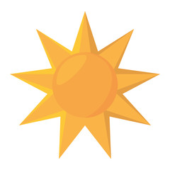 sun star climate isolated icon vector illustration design