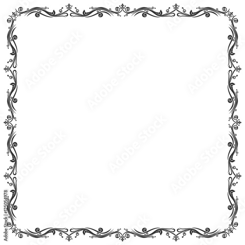 "Frame Batik and Abstract Border" Stock image and royalty-free vector