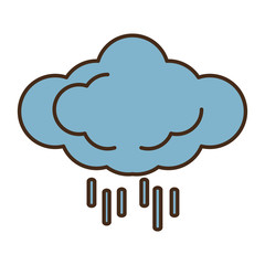 cloud climate concept isolate icon vector illustration design
