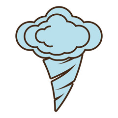 twister climate symbol isolated icon vector illustration design