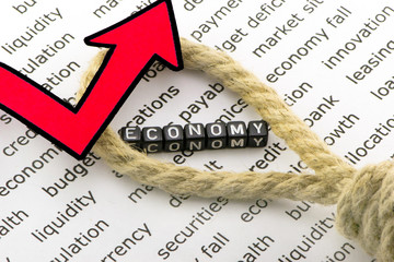 The economy is growing concept