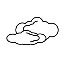 cloud climate concept isolate icon vector illustration design