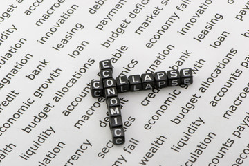 Economic collapse in the words background