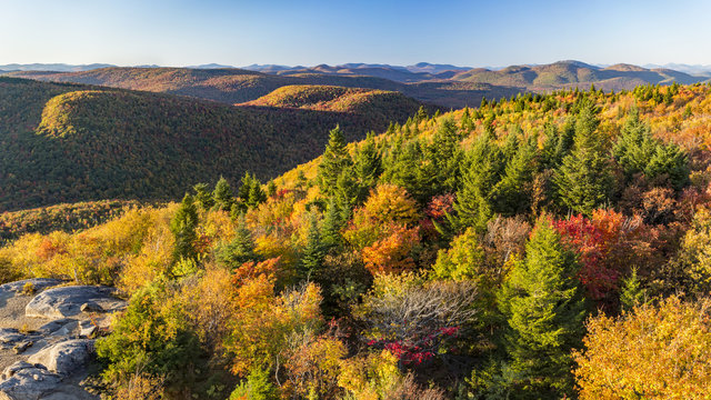 Adirondacks Autumn View from Hadley Mountain
