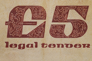 macro photo detail of old banknotes