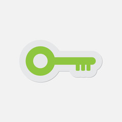 simple green icon - key