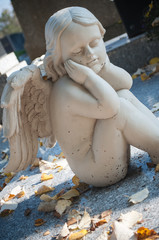 détail ange au cimetière
