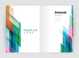 Fototapeta premium Set of business straight lines abstract backgrounds