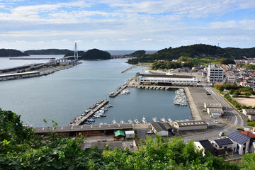 ゆうひパーク浜田からの風景(漁港方面)