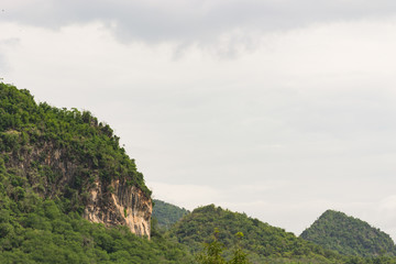 Naklejka premium The mountain landscape in thailand.