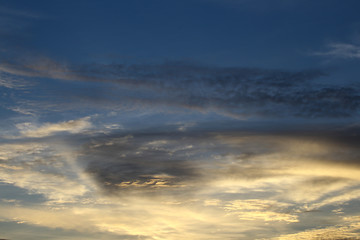 Fototapeta na wymiar Sunset sky and cloud evening background.